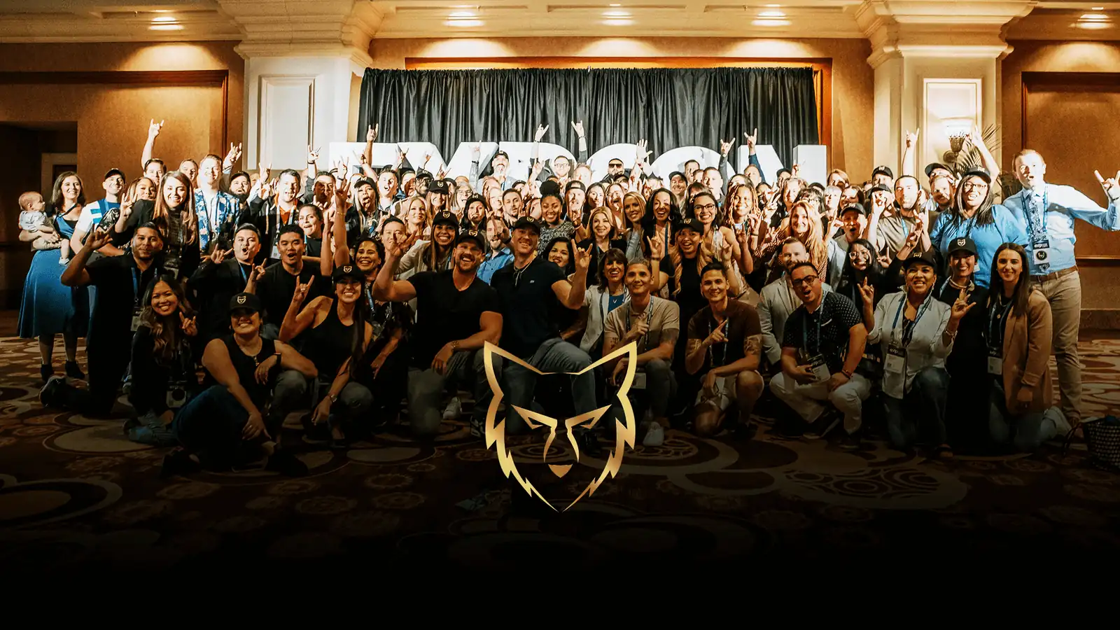 Hundreds of Wolfpack eXp Realty agents at a live event